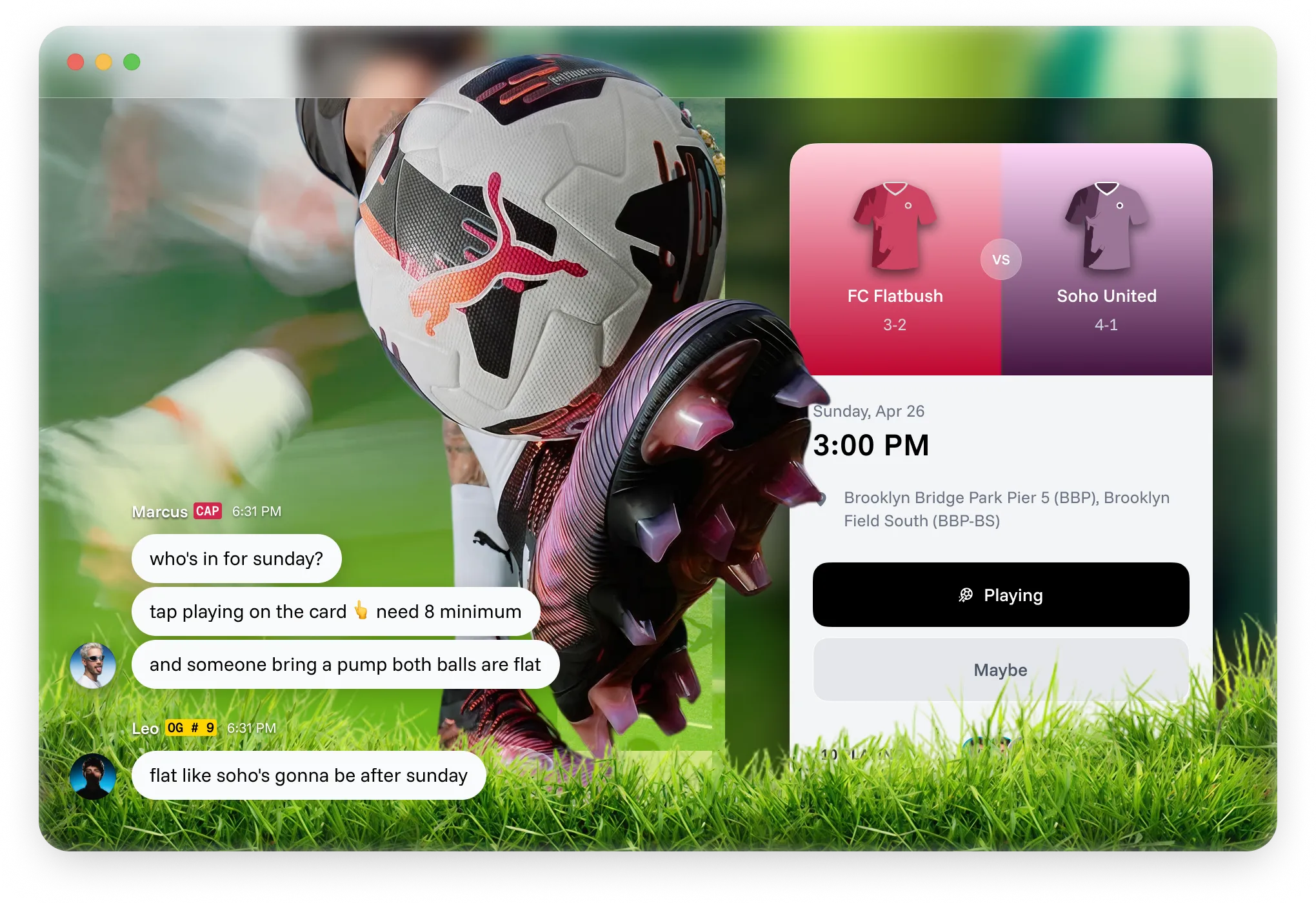 Teams widget